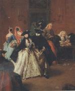 Pietro Longhi Al Ridotto (mk21) oil painting artist